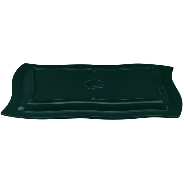 Tablecraft Professional Bakeware Tablecraft CW3660HGNS Hunter Green With White Speckle 13" X 20" Cast Aluminum Euro Rectangular Platter - Image 5