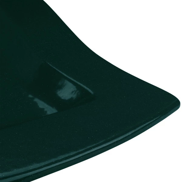 Tablecraft Professional Bakeware Tablecraft CW3660HGNS Hunter Green With White Speckle 13" X 20" Cast Aluminum Euro Rectangular Platter - Image 6