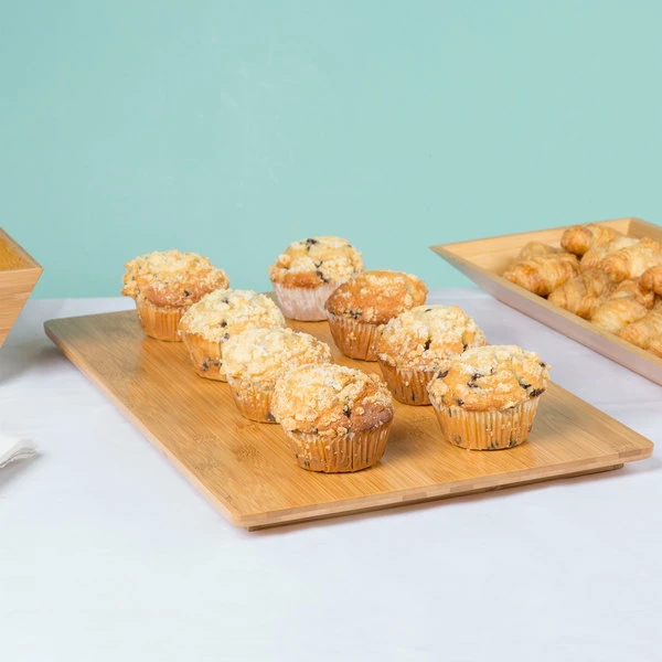 American Metalcraft BAM211 Rectangular Bamboo Platter - 21 1/2" X 13"