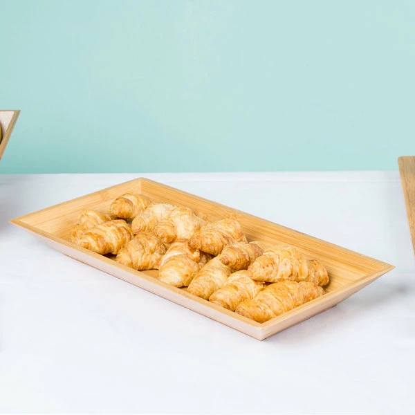 American Metalcraft BAM18 Rectangular Bamboo Tray - 18" X 8 1/4" - Image 4