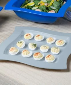 Tablecraft Professional Bakeware Tablecraft CW3650GY 13" Square Gray Cast Aluminum Euro Platter