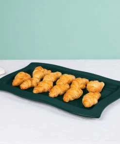 Tablecraft Professional Bakeware Tablecraft CW3660HGNS Hunter Green With White Speckle 13" X 20" Cast Aluminum Euro Rectangular Platter