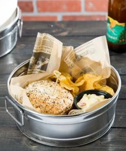 American Metalcraft STUB83 8 1/8" X 3 1/8" Round Stainless Steel Metal Tub